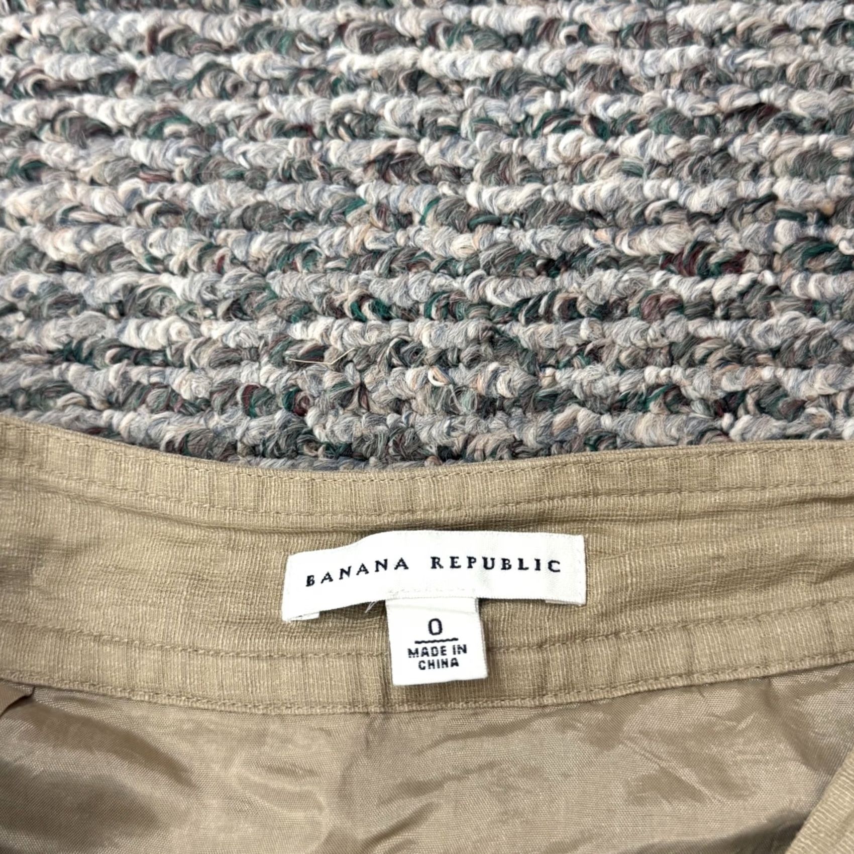 Banana Republic Banana Republic Skirt Womens 0 Gold A Line Pleated Silk Linen Boho Vintage N/A Size 25" / US 0 / IT 36 - 5 Thumbnail
