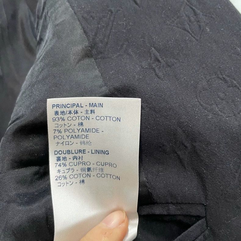 Louis Vuitton Louis Vuitton Black full embossed presbyopic suit 2501-Next Size 48R - 5 Thumbnail