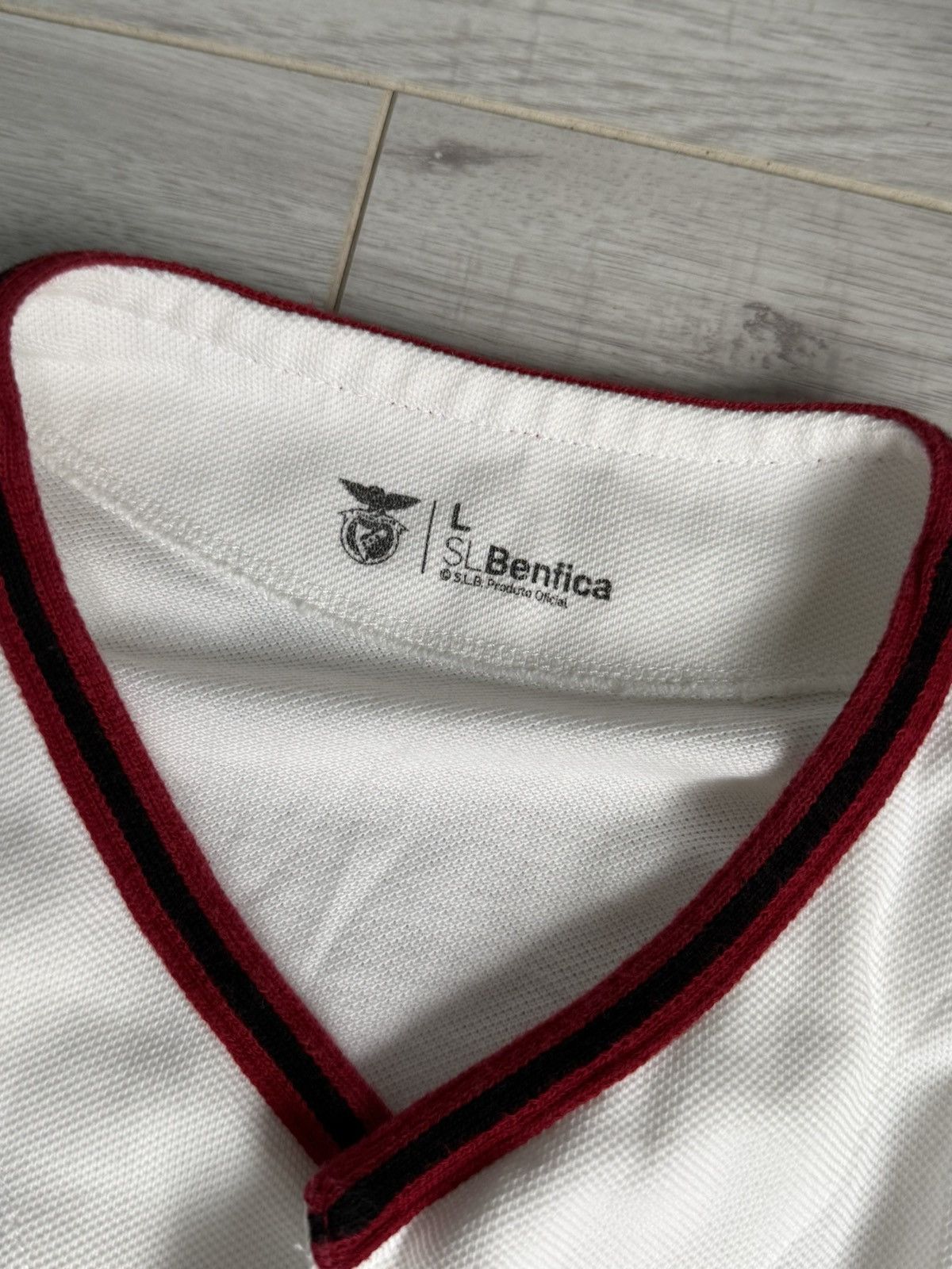 MLB Benfica Baseball Jersey Style Shirt — White/Red Size US L / EU 52-54 / 3 - 3 Thumbnail