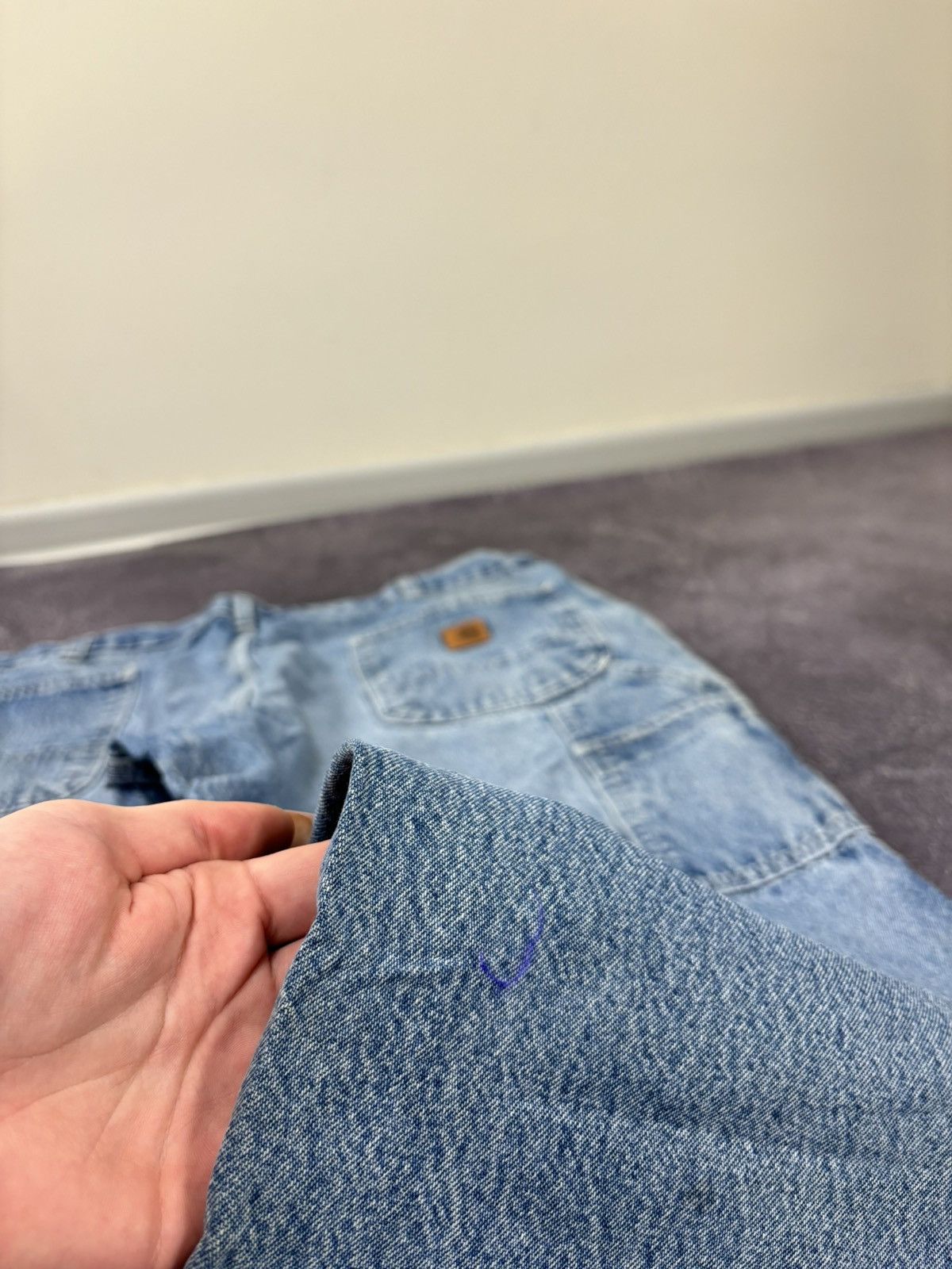 Carhartt Vintage 90s Carhartt Denim Dungaree Fit Hype Baggy Jeans Size US 40 / EU 56 - 6 Thumbnail