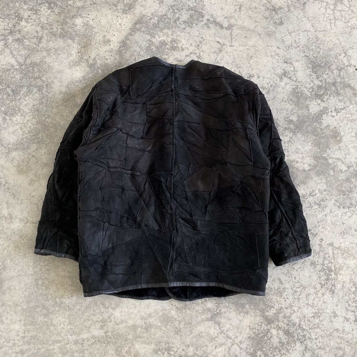 Issey Miyake 1990’s Hai Sporting Gear Shearling Panelled Leather Jacket Size US M / EU 48-50 / 2 - 10 Thumbnail