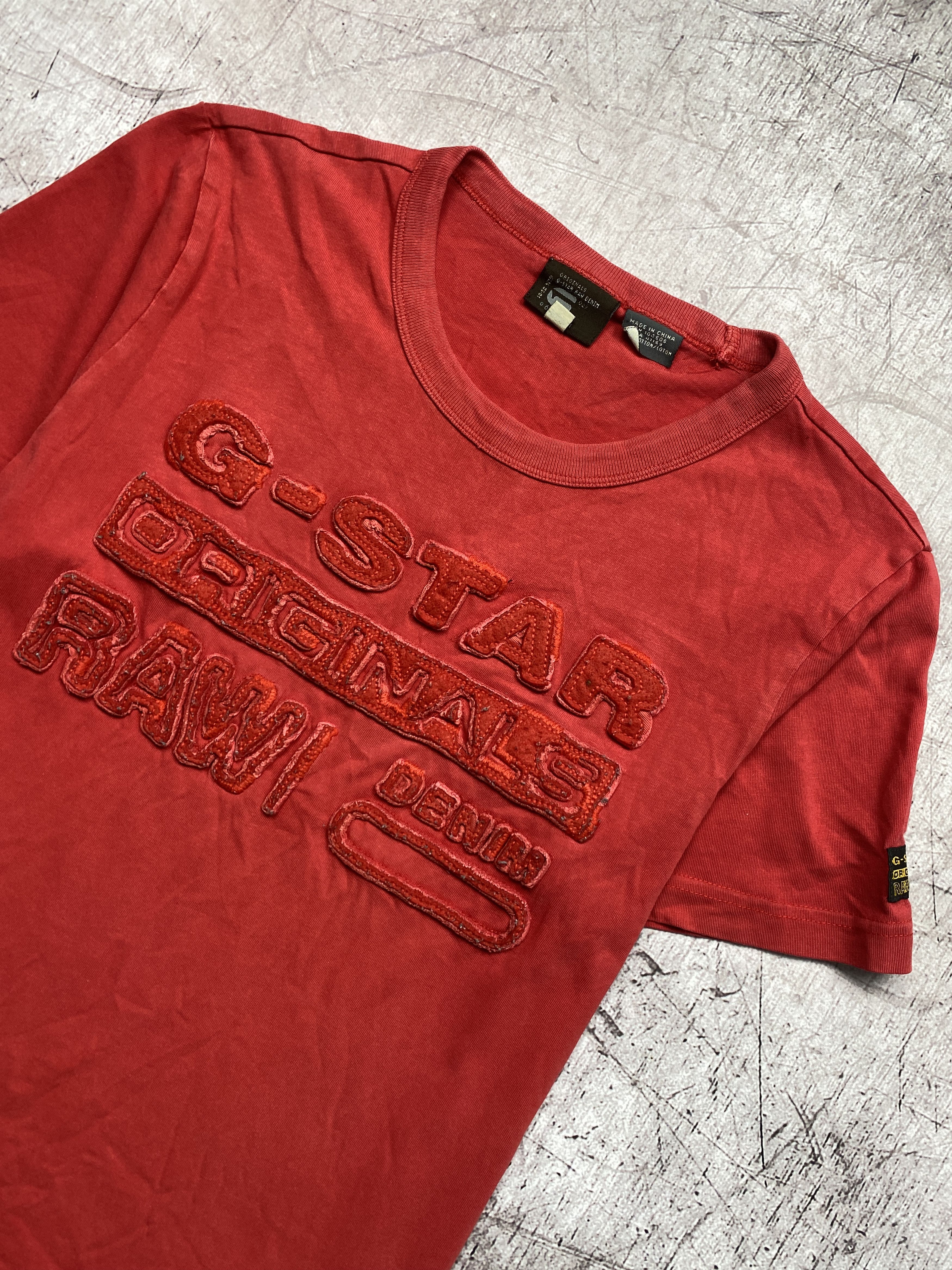 G-Star G Star Raw Vintage Mens Big Logo T-Shirt Tee Size US M / EU 48-50 / 2 - 2 Thumbnail