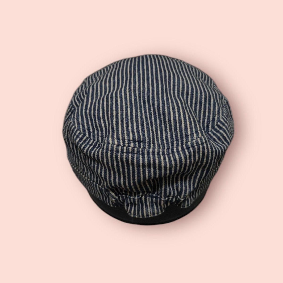 Japanese Brand × Vintage RARE REVERSIBLE DENIM/HICKORY STRIPES WORKER HAT JAPAN Size ONE SIZE - 15 Thumbnail