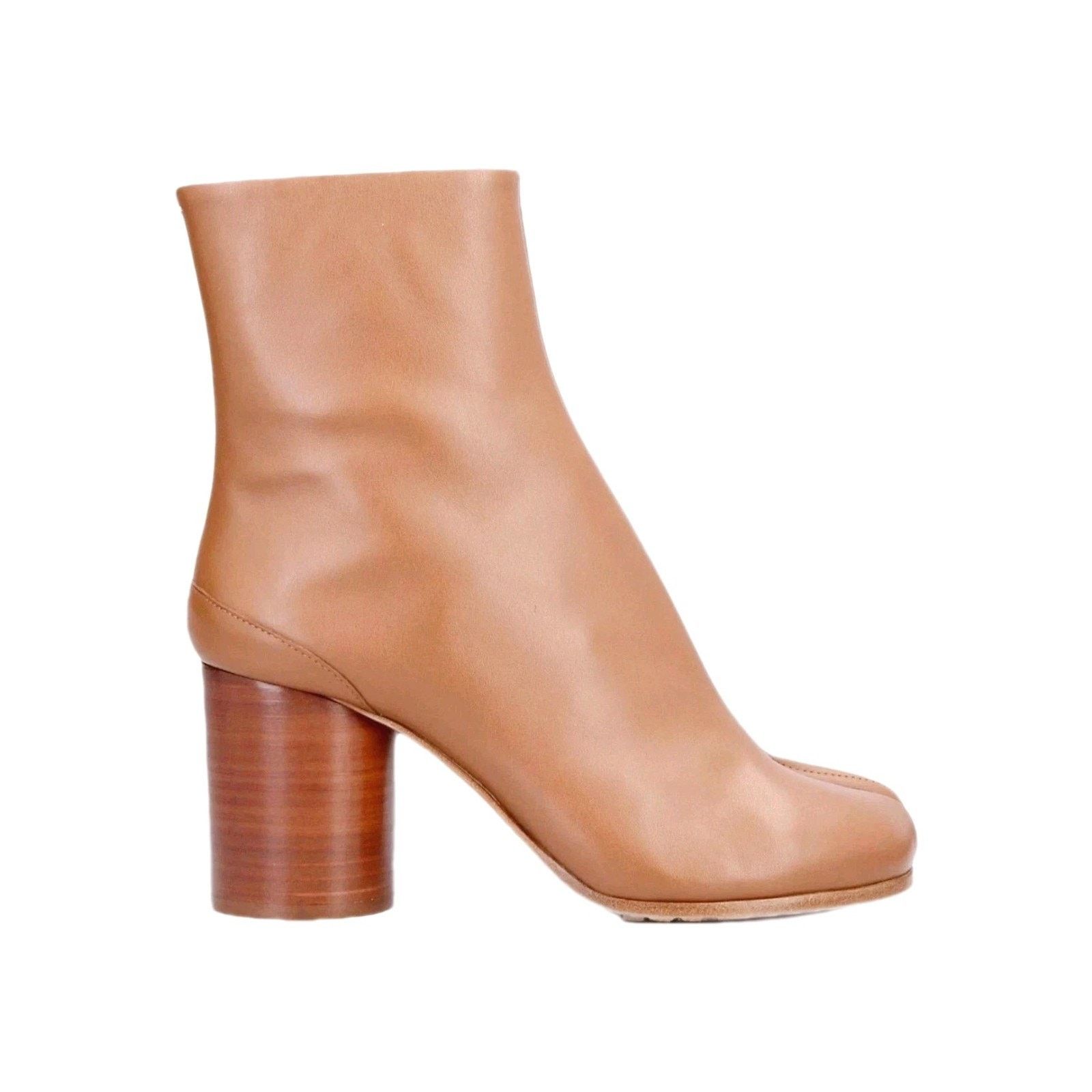 Maison Margiela MAISON MARGIELA Leather Boots US7.5 EU37.5 Brown Tabi Toe Size US 7.5 / IT 37.5 - 5 Thumbnail