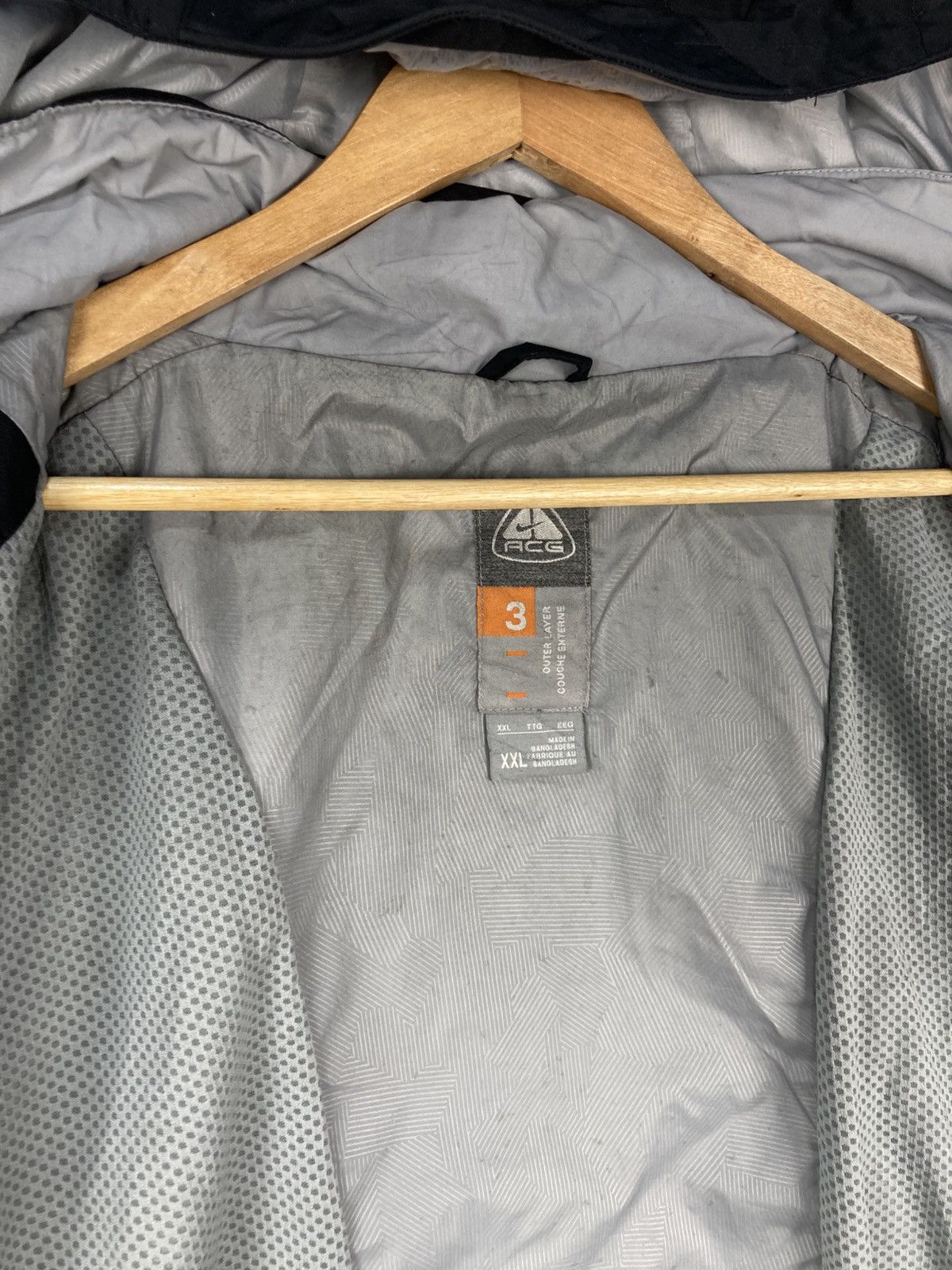 Nike ACG × Vintage Vintage Nike ACG Swoosh Reflective Lining Gorpcore Jacket Size US XXL / EU 58 / 5 - 7 Thumbnail