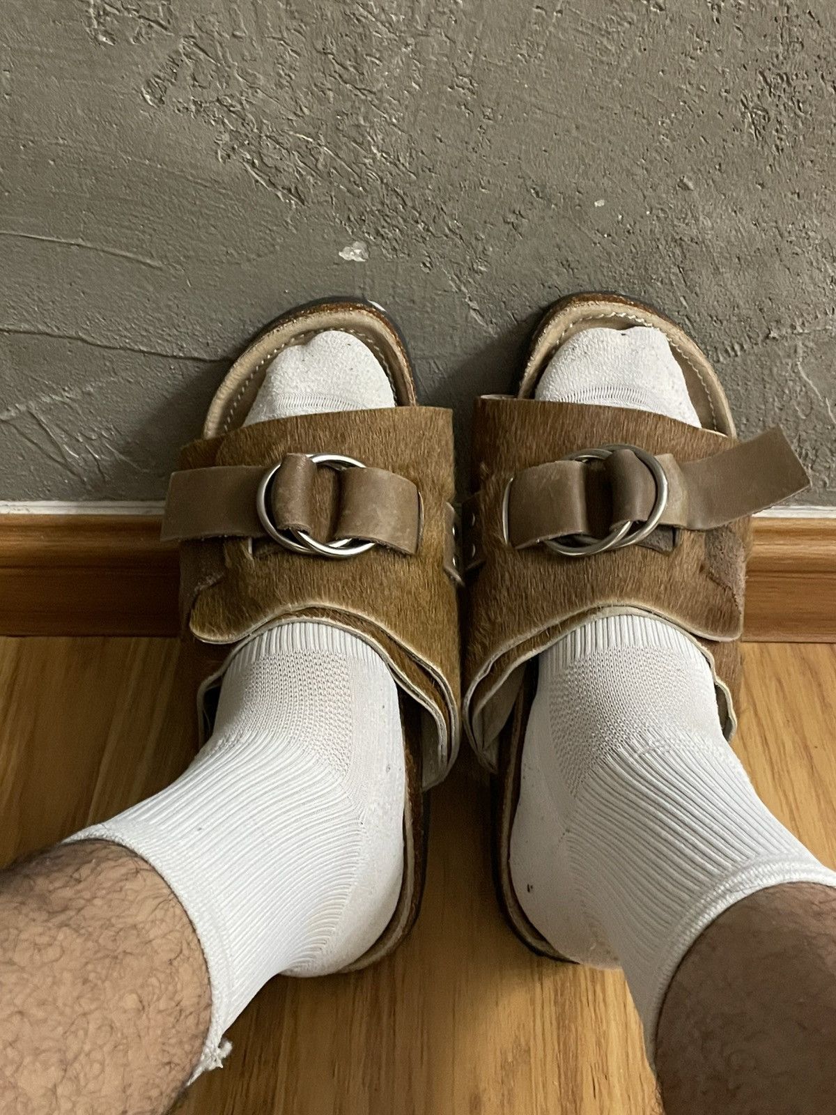 Sasquatchfabrix Sasquatchfabrix Leather Cow Skin Sandal Size US 9 / EU 42 - 20 Thumbnail