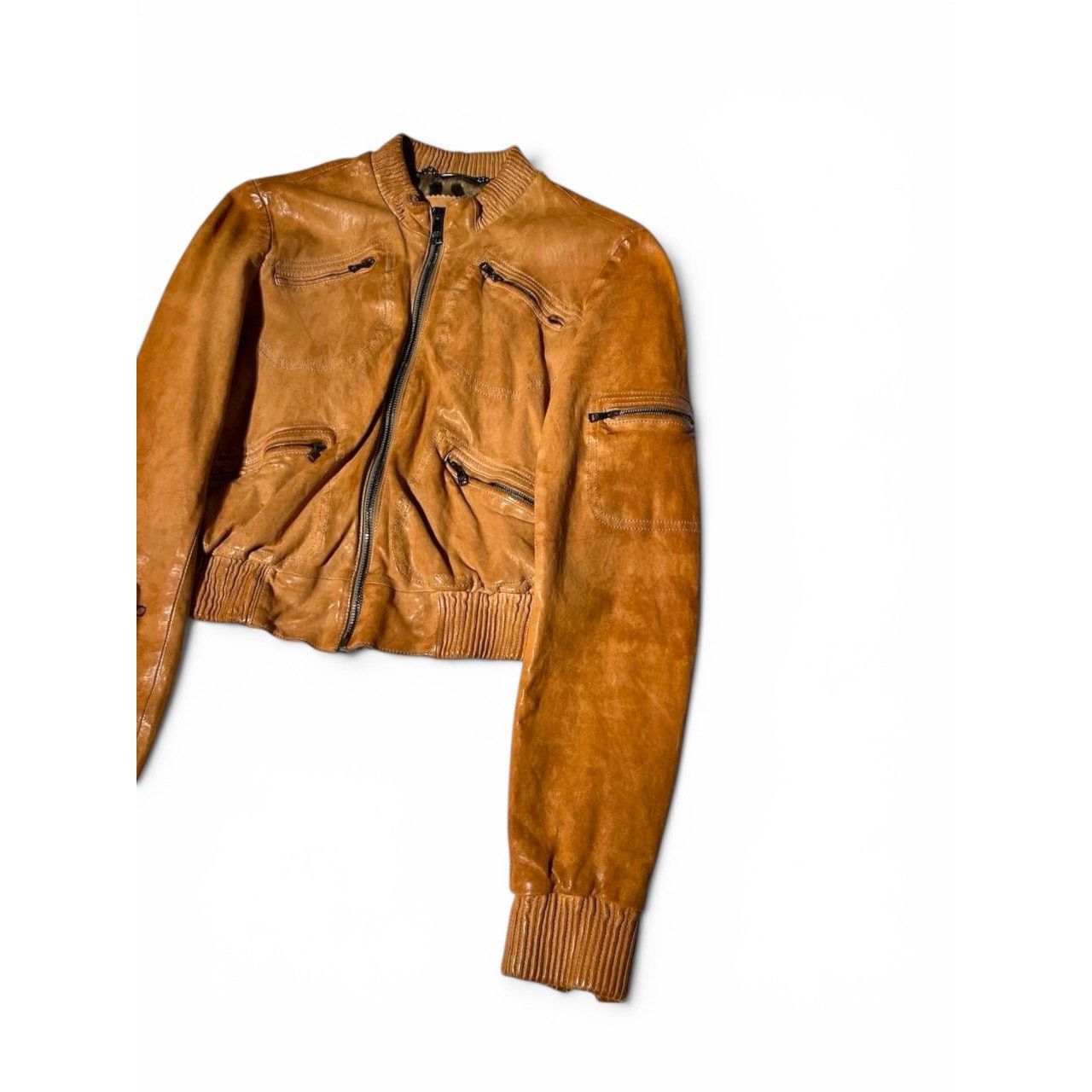 Dolce & Gabbana Dolce & Gabbana Leopard Lined Leather Bomber Jacket Size M / US 6-8 / IT 42-44 - 5 Thumbnail