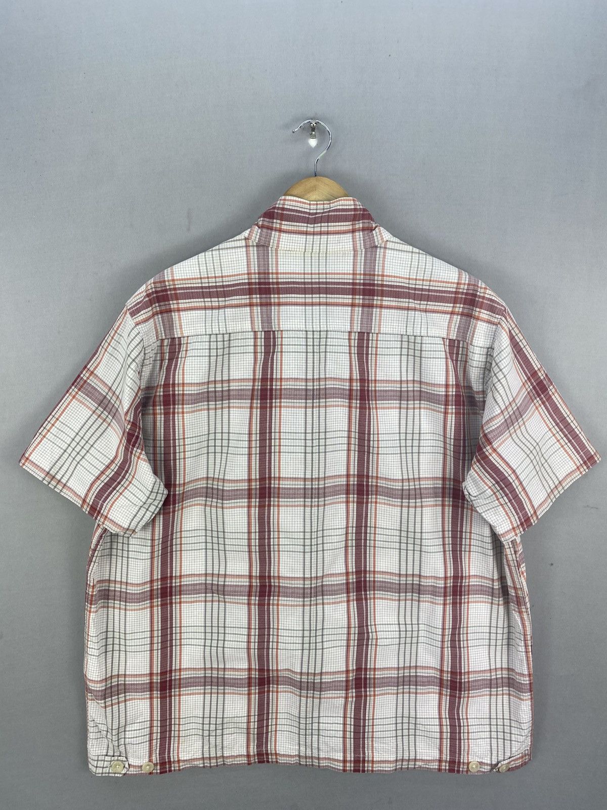 Eddie Bauer Eddie Bauer Plaid Check Zipper Jacket Short Sleeve Size US L / EU 52-54 / 3 - 4 Thumbnail