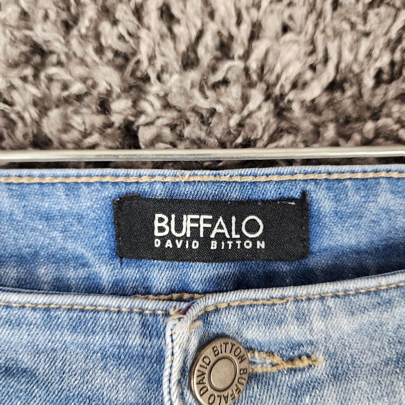 Buffalo David Bitton BUFFALO DAVID BITTON Jess Distressed Skinny Jeans Women Size 6 Blue Size 28" / US 6 / IT 42 - 3 Thumbnail
