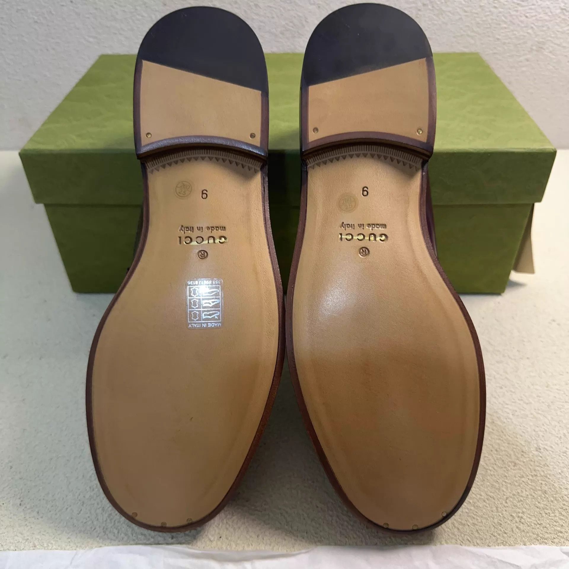 Gucci GUCCI Interlocking Leather Slip-On Sneaker Men's Burgundy 43 Size US 10 / EU 43 - 4 Thumbnail