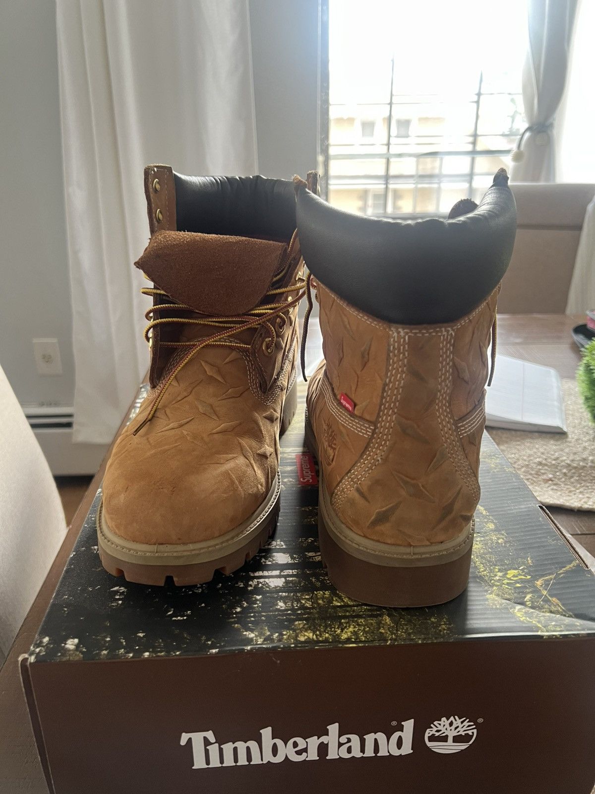 Supreme × Timberland Supreme Timberland Diamond Plate Boot Size US 10.5 / EU 43-44 - 5 Thumbnail