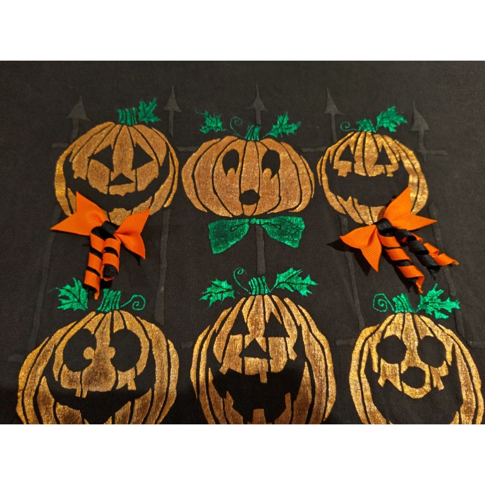 Hanes VINTAGE Halloween Pumpkins Ribbon Bow T-Shirt Men Size M Black 90s Hanes Short Sleeve Size US M / EU 48-50 / 2 - 4 Thumbnail