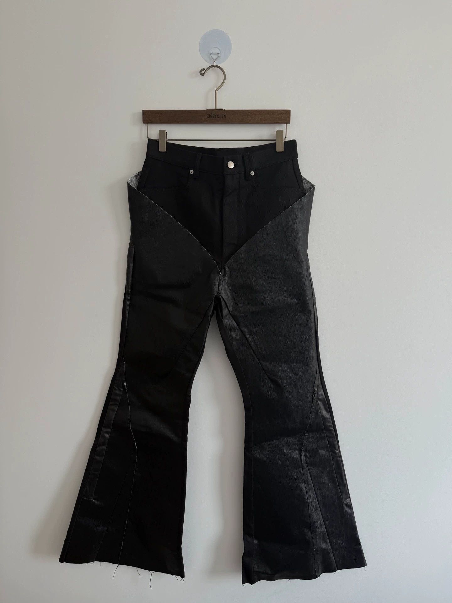 Rick Owens Rick Owens 23SS EDFU Silvered Bootcut Runway Jeans Size US 29 - 1 Thumbnail