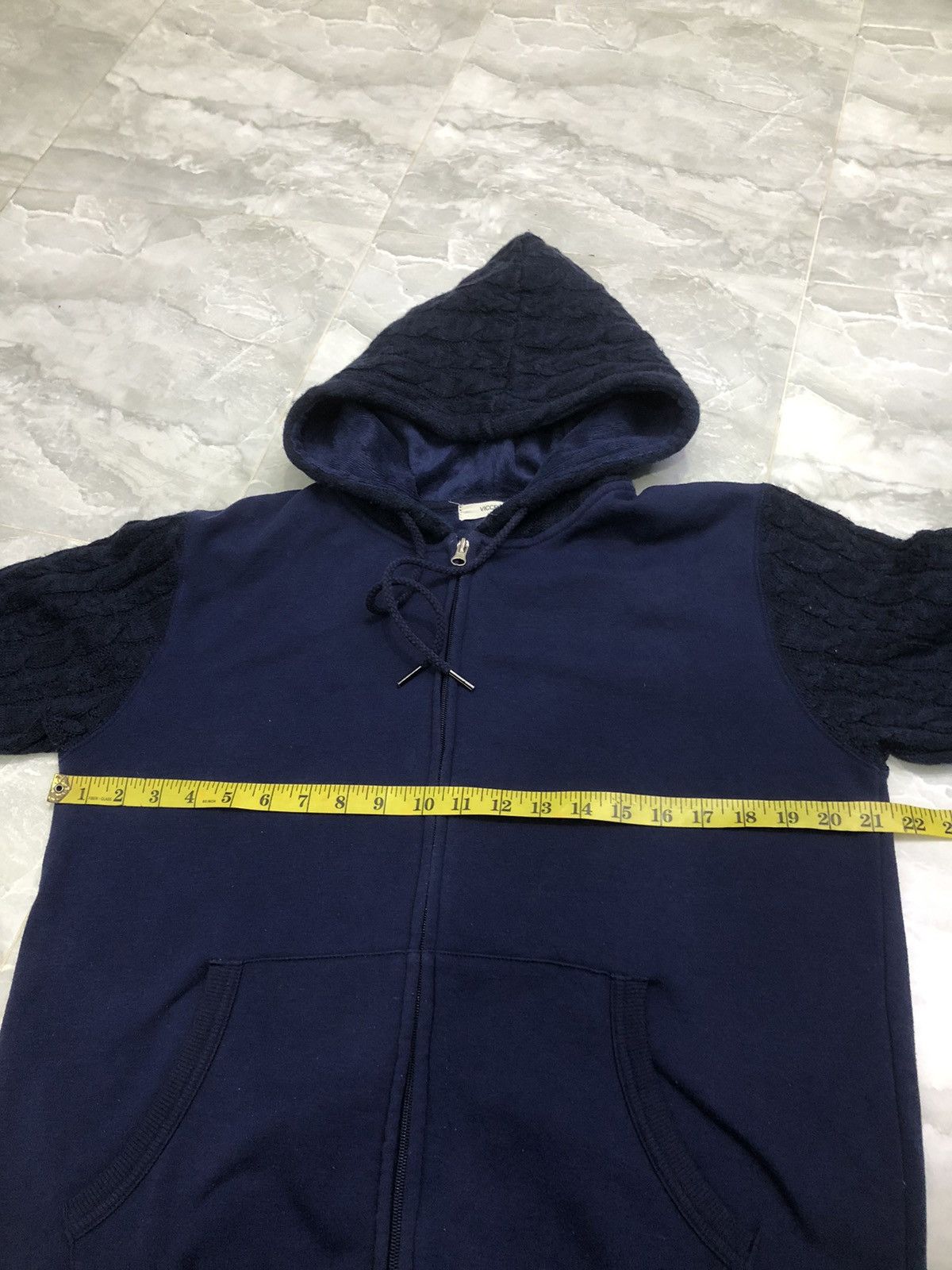Japanese Brand Viccess Cable Knit Sleeve & Hood Zip Hoodie Size US L / EU 52-54 / 3 - 11 Thumbnail