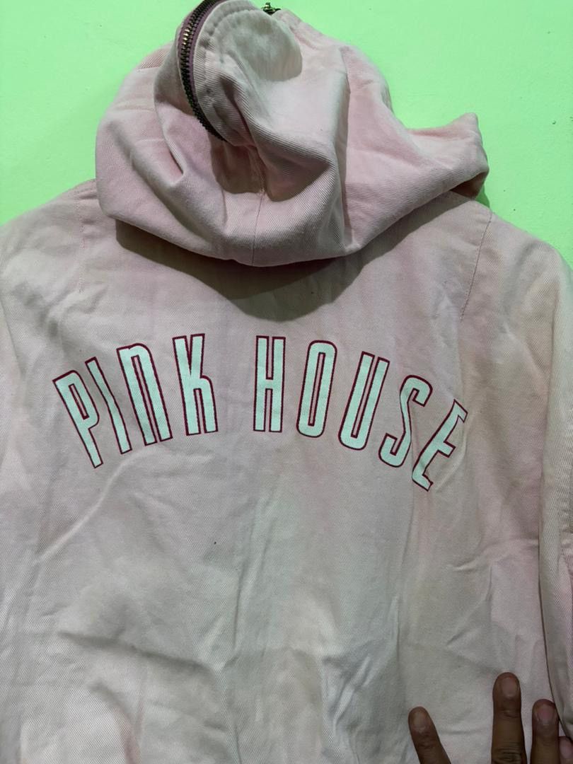 Pink House Vintage Pink House Bomber Jacket Big Logo Design With Hoodie Size US M / EU 48-50 / 2 - 12 Thumbnail