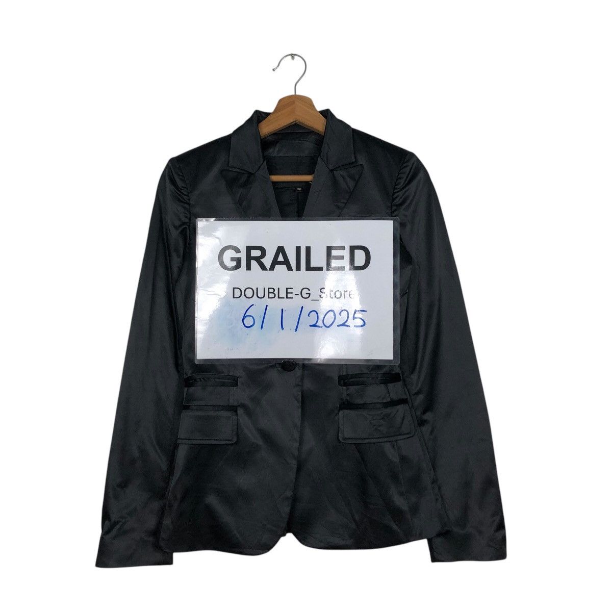 Japanese Brand 📌Iconic Black Double Breast Coats Jacket Just Cavalli Size US M / EU 48-50 / 2 - 1 Thumbnail