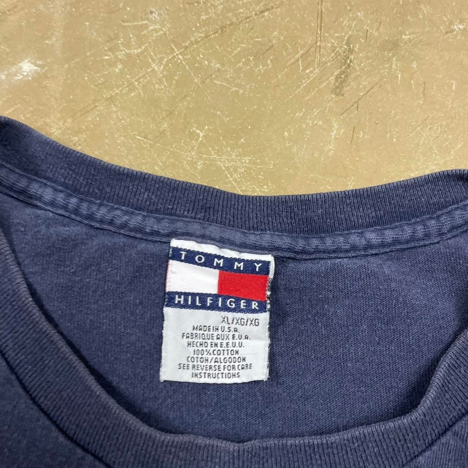 Tommy Hilfiger Tommy Hilfiger navy blue cotton t-shirt Size XL Size US XL / EU 56 / 4 - 2 Thumbnail