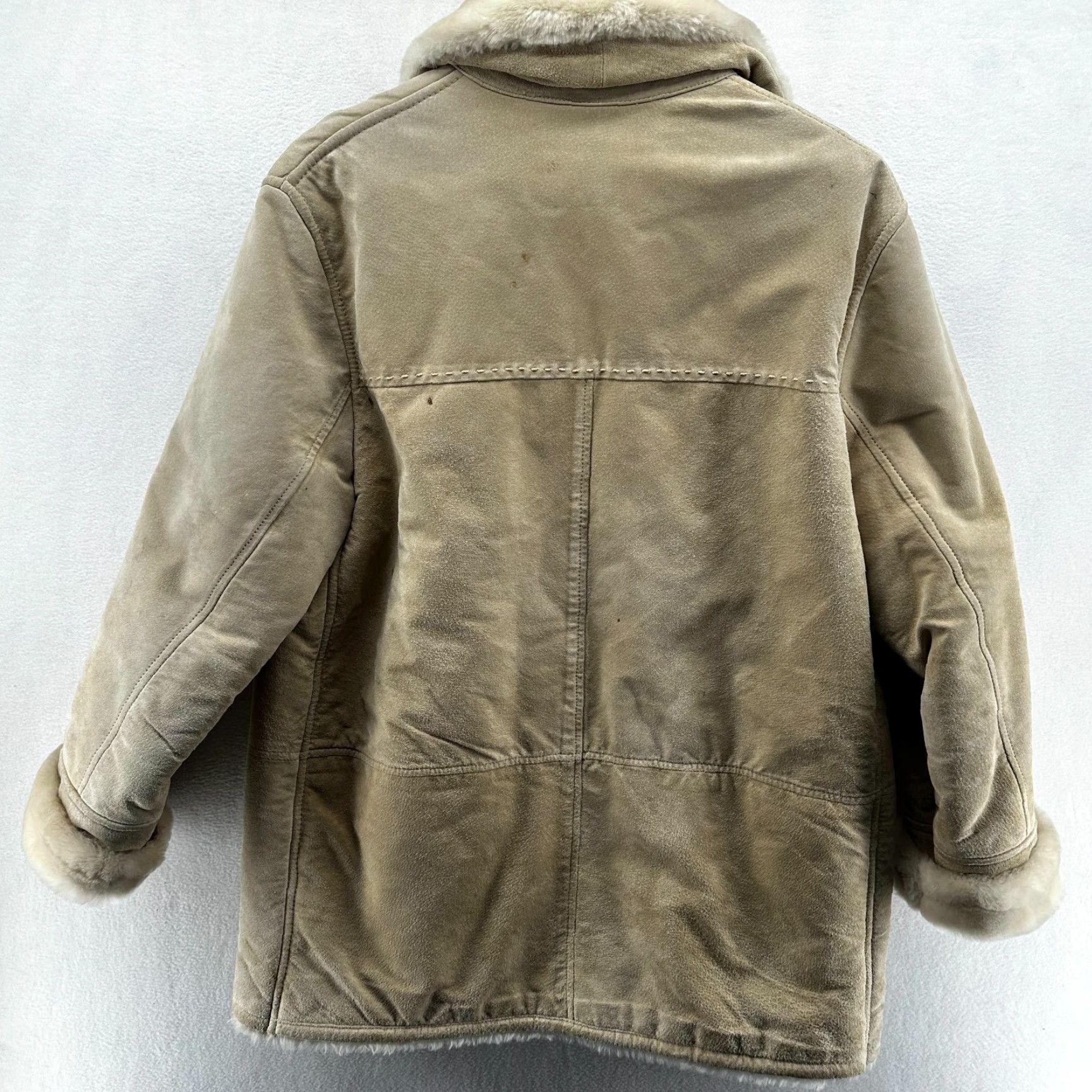 Jones New York Jones New York Sport Jacket Beige Women's M Faux Fur Long Sleeve Pockets Size M / US 6-8 / IT 42-44 - 2 Thumbnail