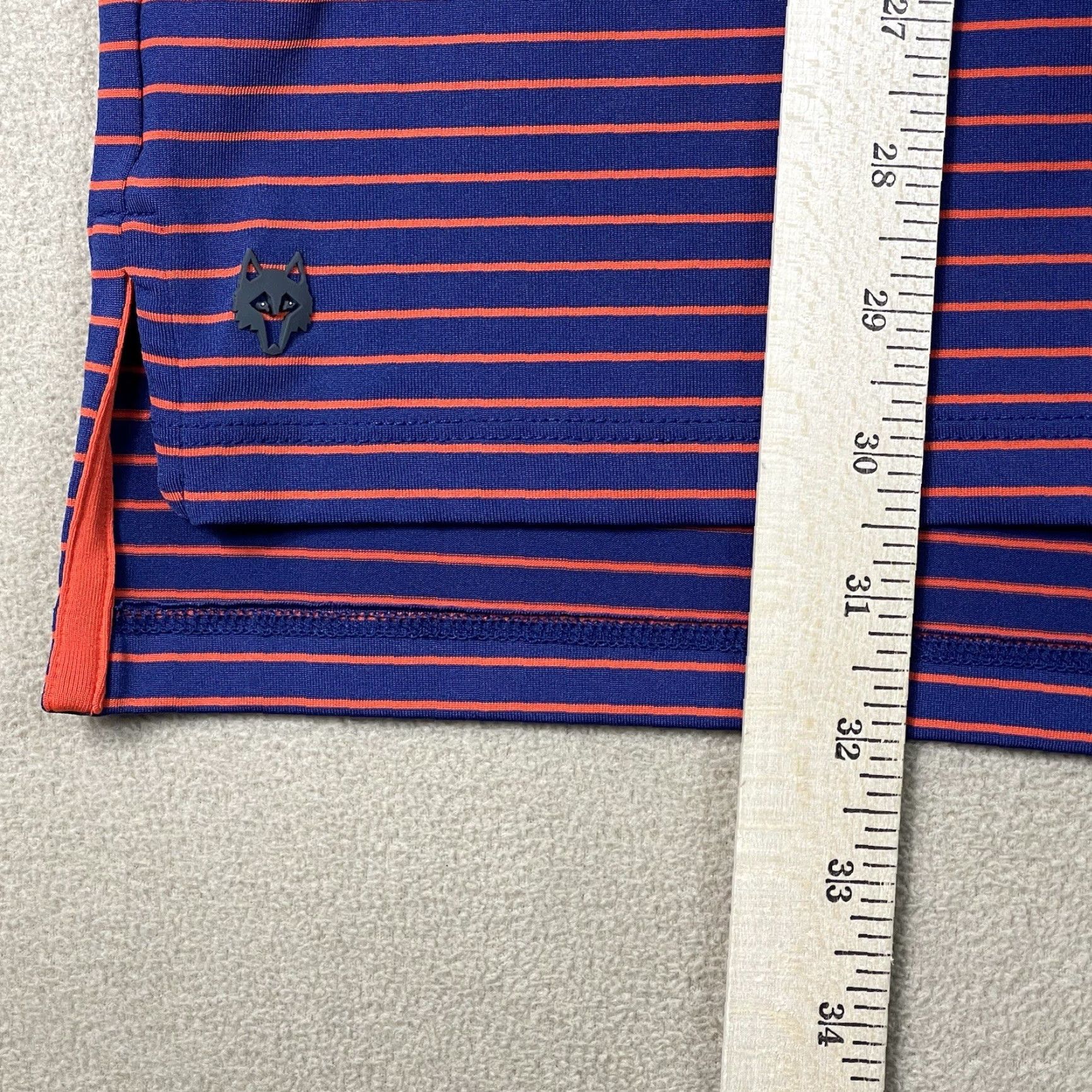 Vintage Greyson Polo Shirt Mens Large Blue Orange Striped Golf Rugby Preppy Adult Size US L / EU 52-54 / 3 - 7 Thumbnail