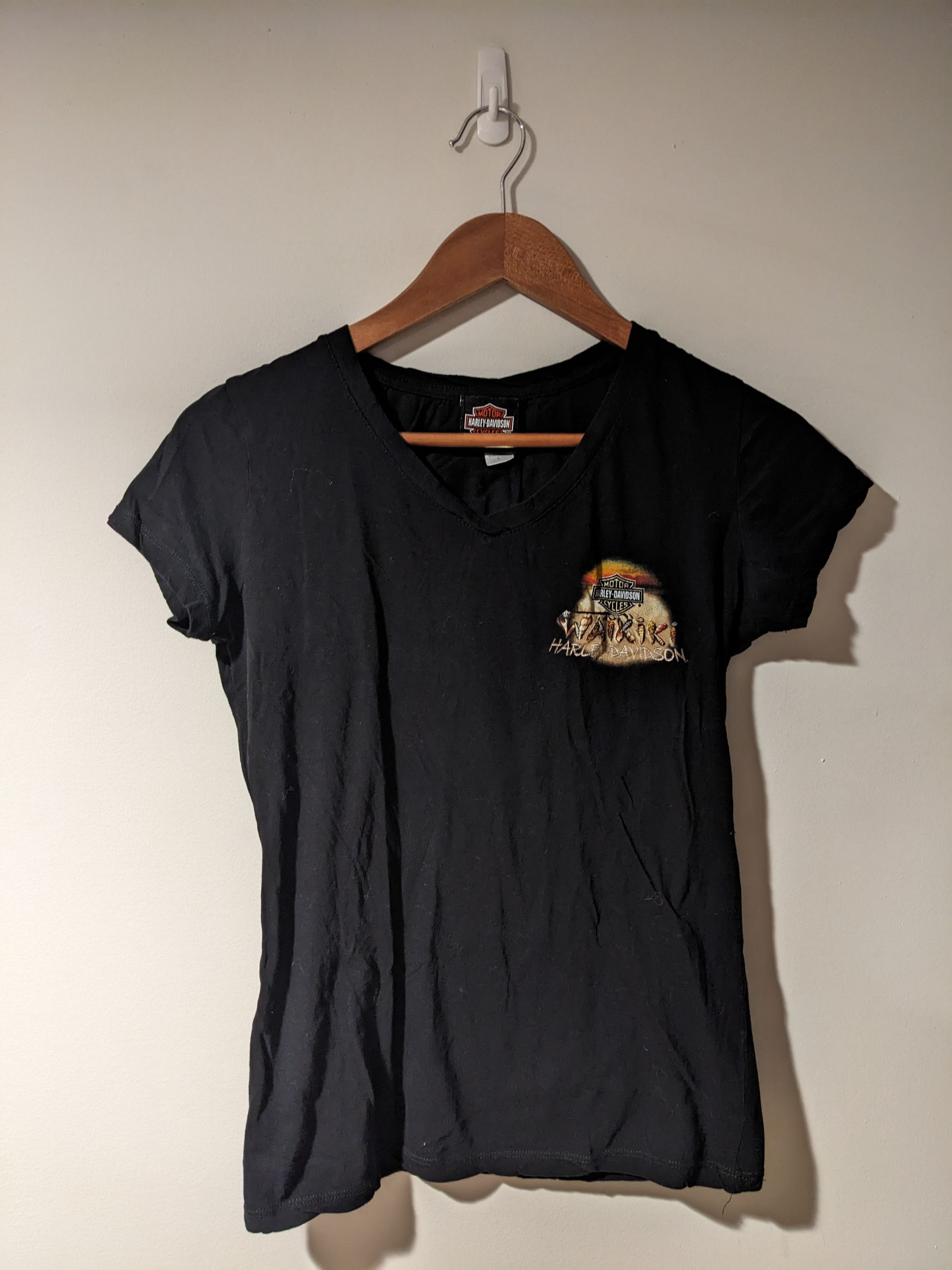Harley Davidson × Vintage Vintage 2010's Harley Davidson Waikiki Hawaii Surf T-Shirt Size L / US 10 / IT 46 - 3 Thumbnail