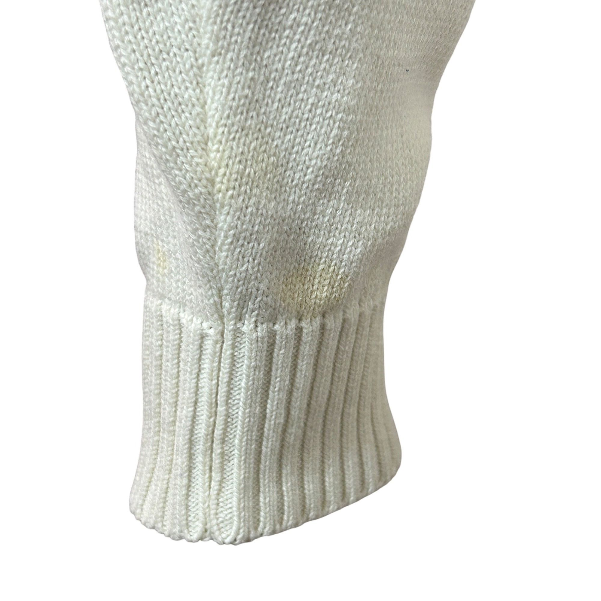 Oscar De La Renta Oscar De La Renta Men’s Sweater Pullover Vtg M Cream Geometr Size US M / EU 48-50 / 2 - 15 Thumbnail