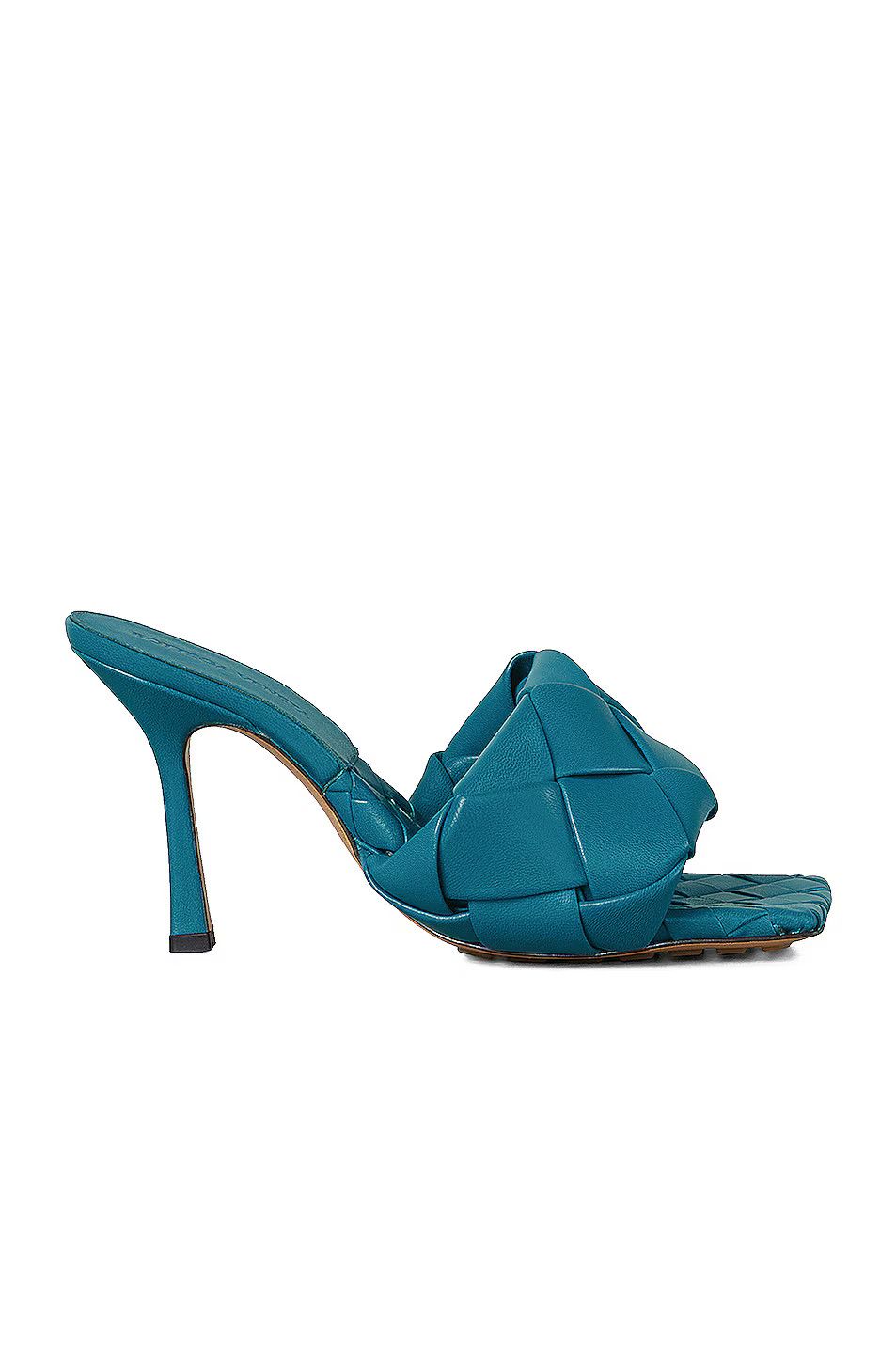 Bottega Veneta o1n1vont1124 Lido Sandals Mules in Vintage Blue Size US 6 / IT 36 - 1 Thumbnail