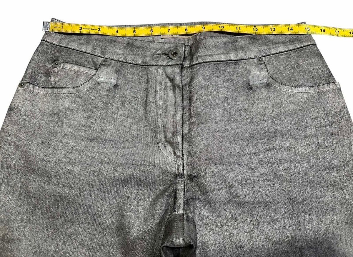 🔥Sick Y2K Swinswing Metallic Silver Coated Pants Flared