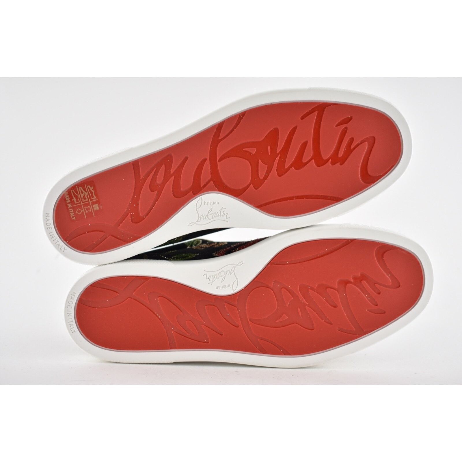 Christian Louboutin Christian Louboutin Flat Black Velvet Low Top Sneaker 41 Size US 11 / IT 41 - 12 Thumbnail