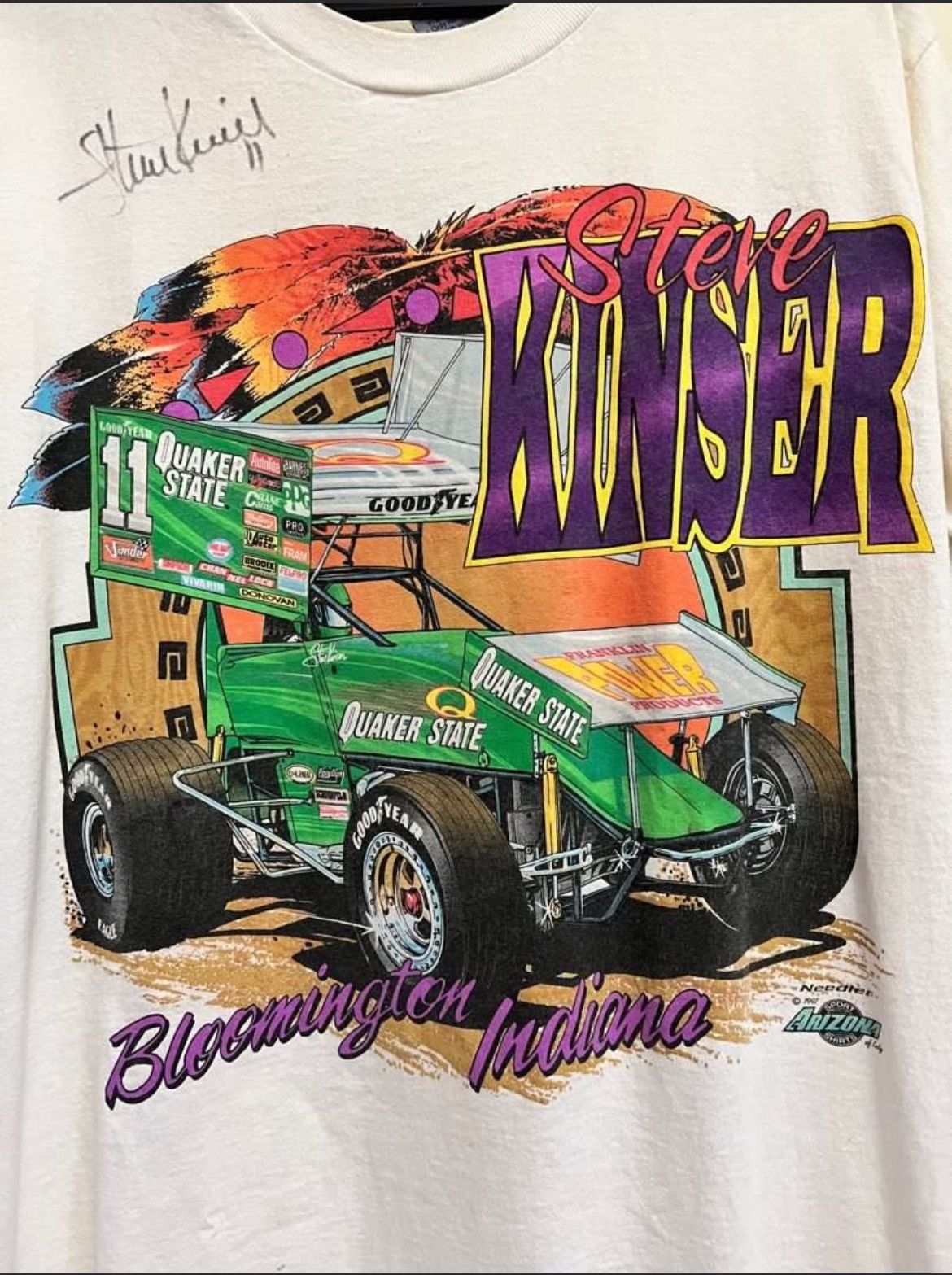 All Sport × NASCAR × Vintage Vintage NASCAR Buggy Arizona Race Steve Kinser USA Size US L / EU 52-54 / 3 - 3 Thumbnail