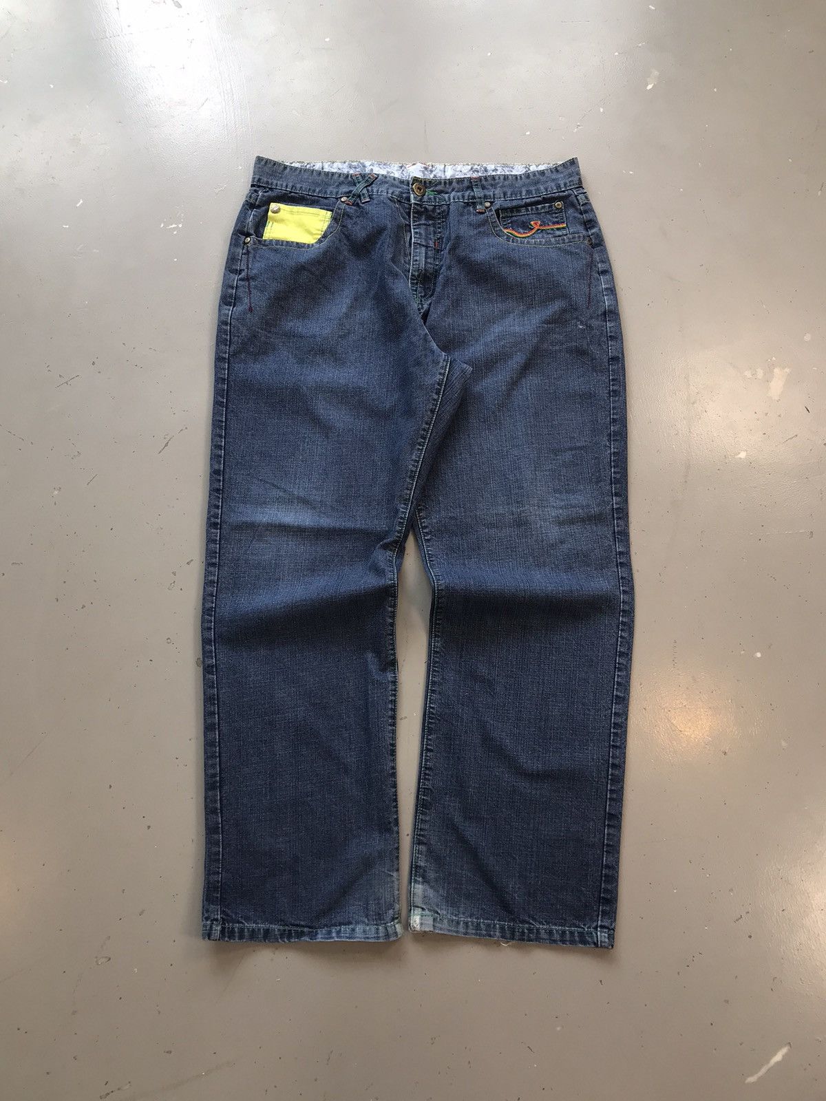 JNCO × Southpole × Vintage Vintage Y2K crazy embroidered denim Size US 38 / EU 54 - 2 Thumbnail