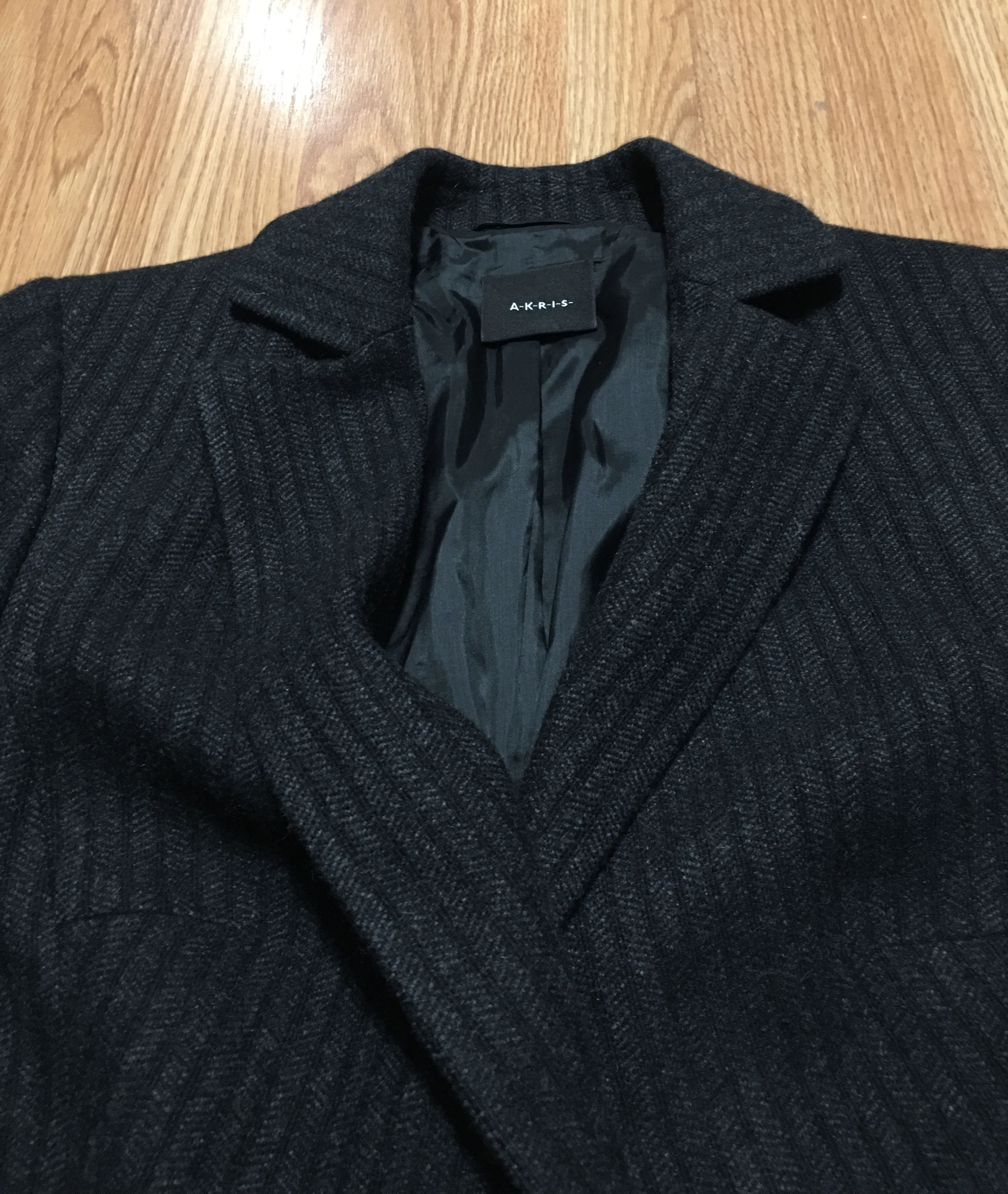 Akris AKRIS Cashmere Grey Striped Blazer Jacket EU44 US14 Size XL / US 12-14 / IT 48-50 - 10 Thumbnail