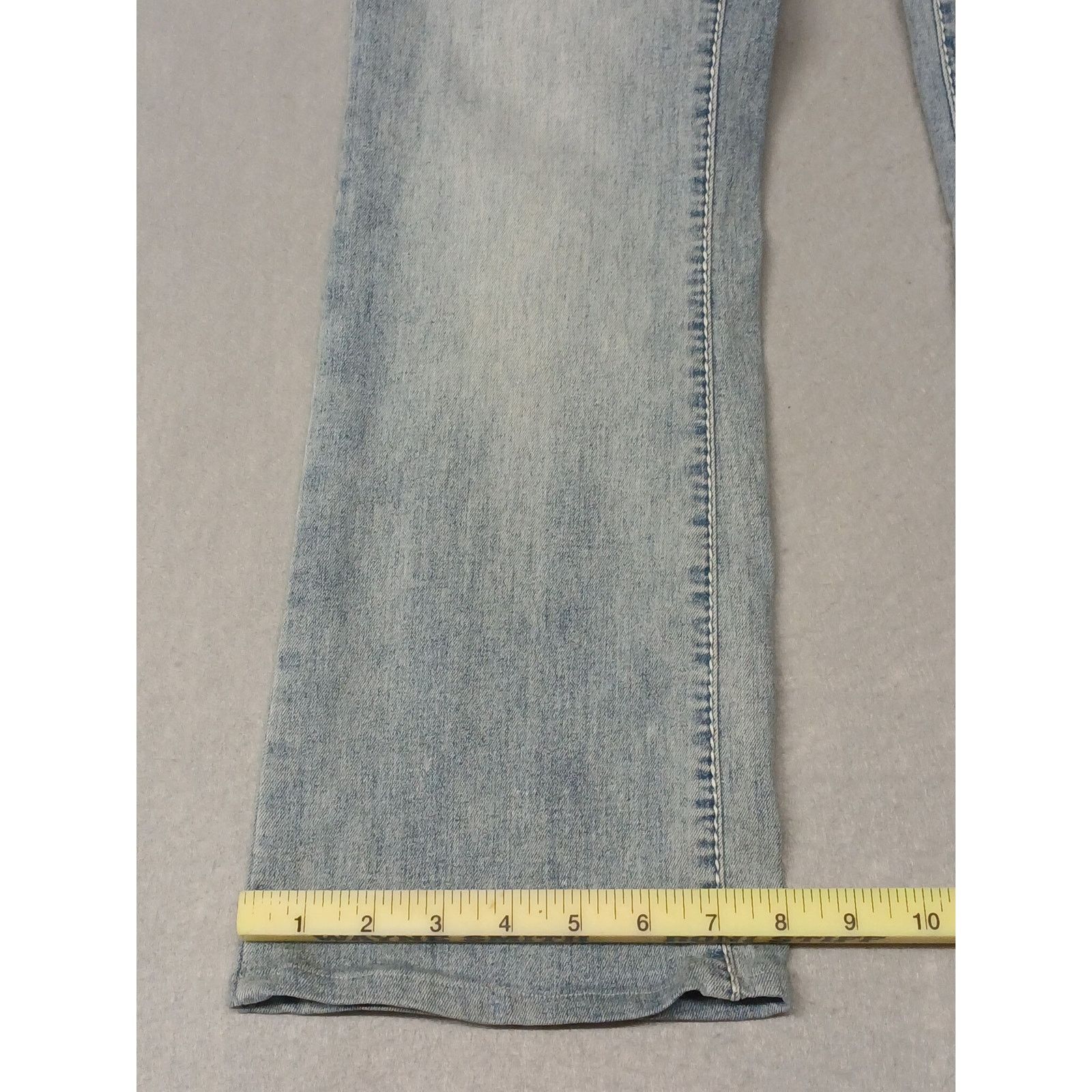Apt. 9 Apt. 9 (10) Boot Cut Straight Leg Stretch Light Denim Pants Size 32" / US 10 / IT 46 - 2 Thumbnail
