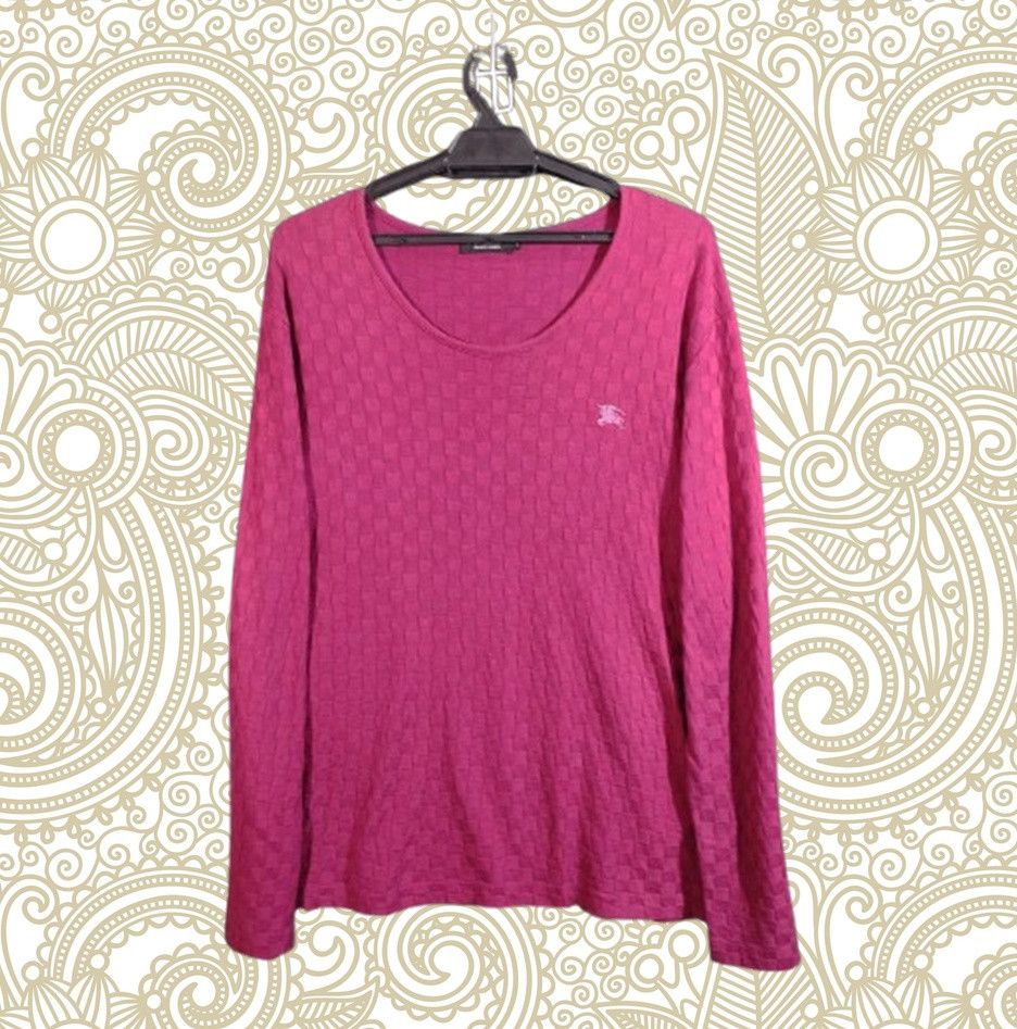 Burberry Burberry Black Label Textured Knit Long Sleeve Size L / US 10 / IT 46 - 1 Thumbnail