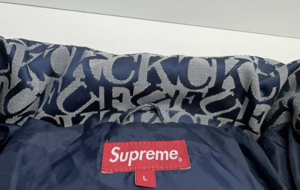 Supreme Supreme 17fw fuck jacquard puffy Jacket Size US L / EU 52-54 / 3 - 3 Thumbnail