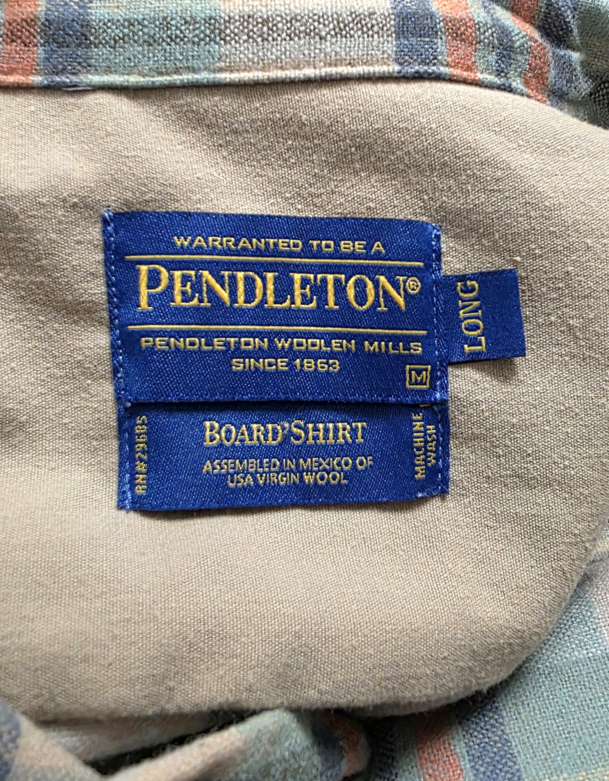 Pendleton Pendleton Board Shirt Wool Flannel multicolor Plaid MT Size US M / EU 48-50 / 2 - 9 Thumbnail