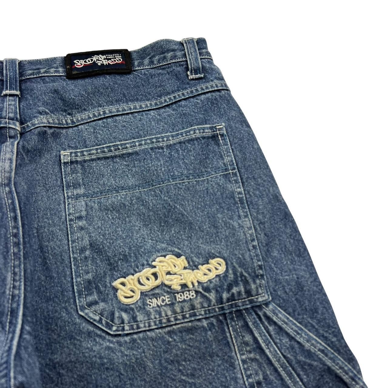 Other Vintage Brooklyn Krew Denim Baggy Shorts / Jorts - Waist 40 Size US 40 / EU 56 - 3 Thumbnail