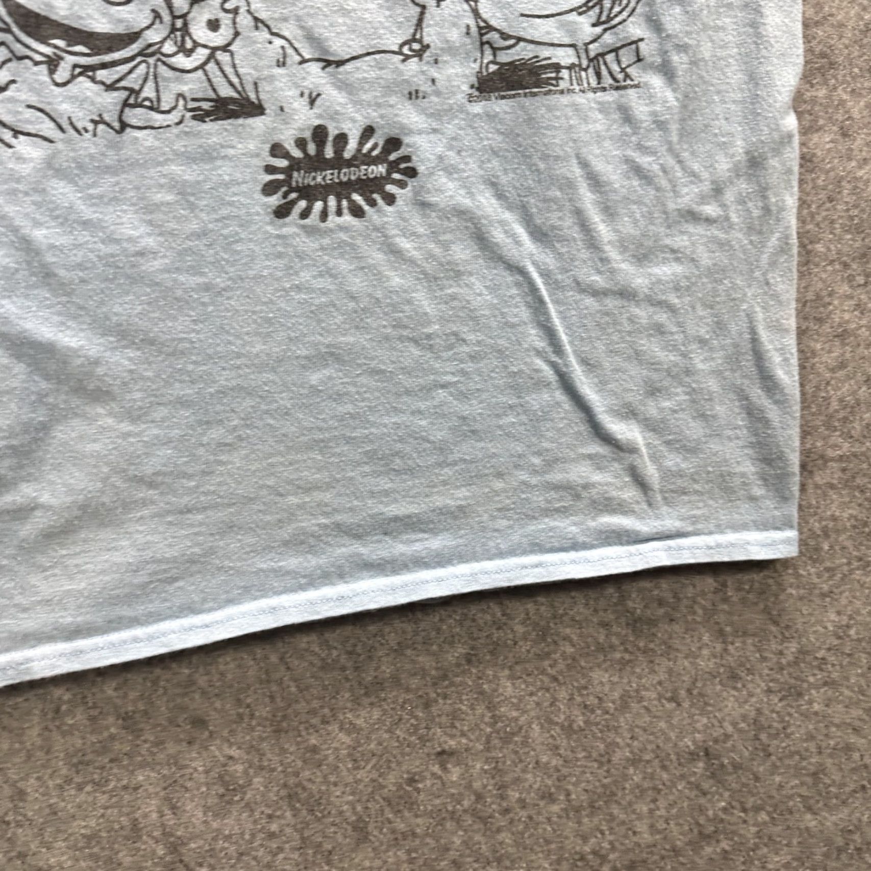 Nickelodeon VINTAGE Nickelodeon Shirt Rugrats Ren & Stimpy 90s Cartoon Tee Mens Small Blue Adult Small Size US S / EU 44-46 / 1 - 5 Thumbnail