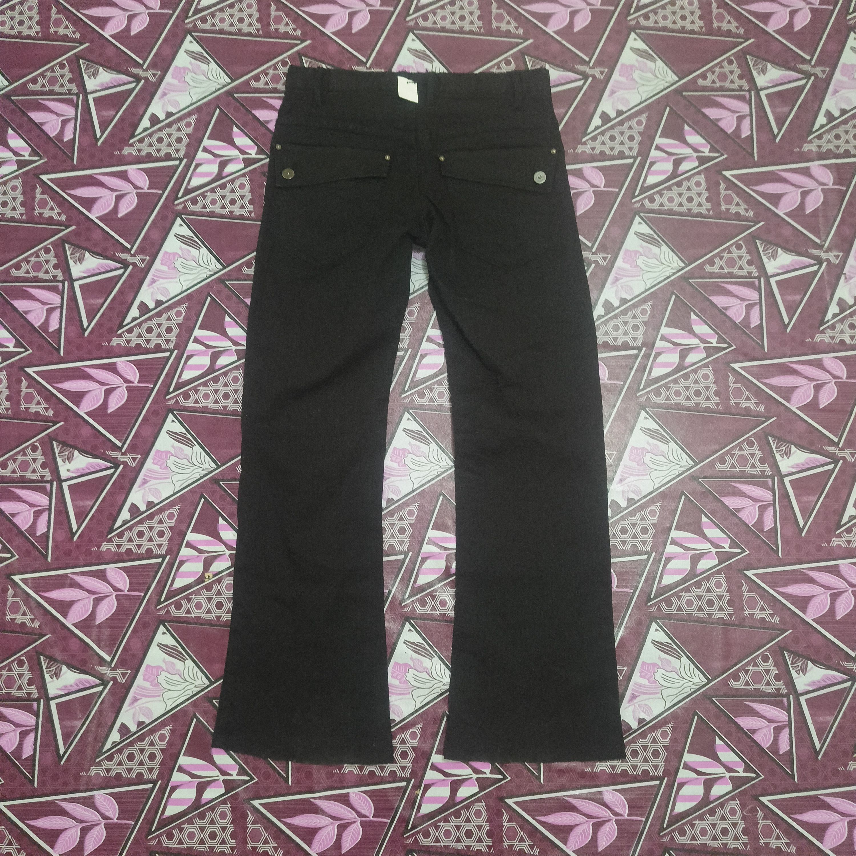 Japanese Brand Buona Giornata Bootcut Black Pants stripe Size US 30 / EU 46 - 8 Thumbnail