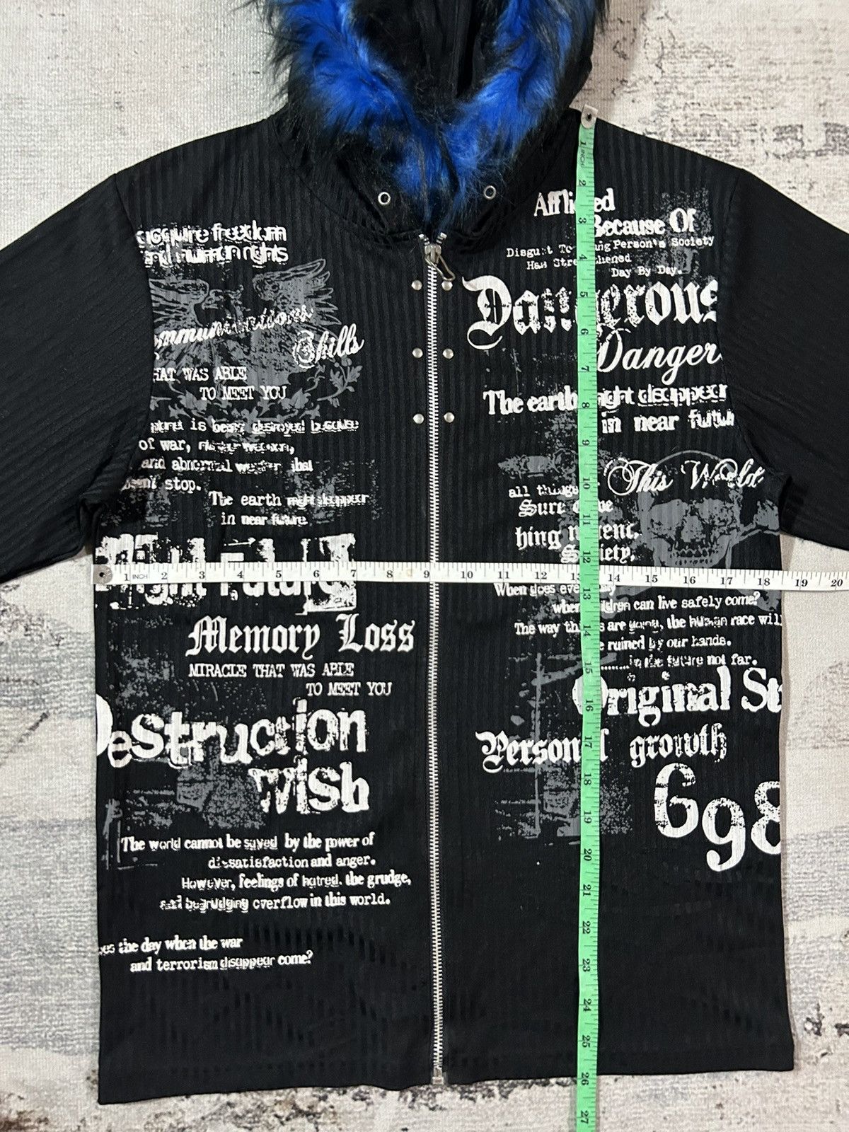 💥RARE💥Faux Fur Hoodie Zip Poem if6w9 LgB style