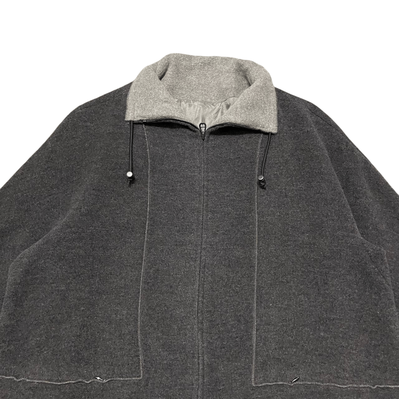 Aigner Vintage Aigner Lifestyle Wool Zipper Jacket Size L / US 10 / IT 46 - 2 Thumbnail