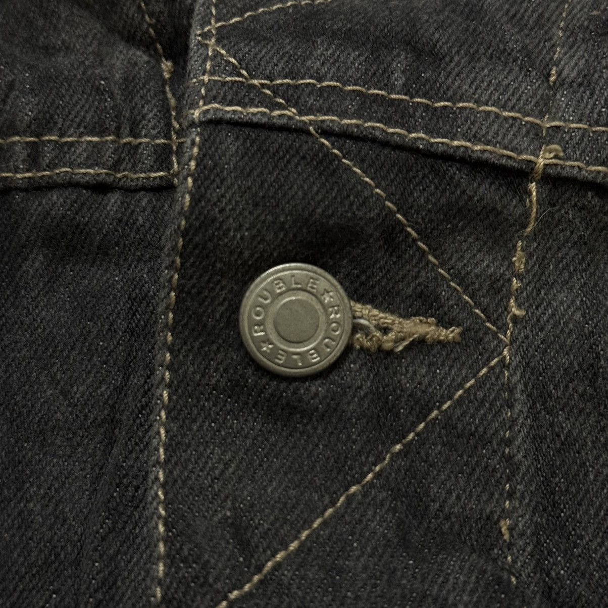 Japanese Brand Cotton Blue Cropped Denim Trucker Jacket Size US M / EU 48-50 / 2 - 9 Thumbnail