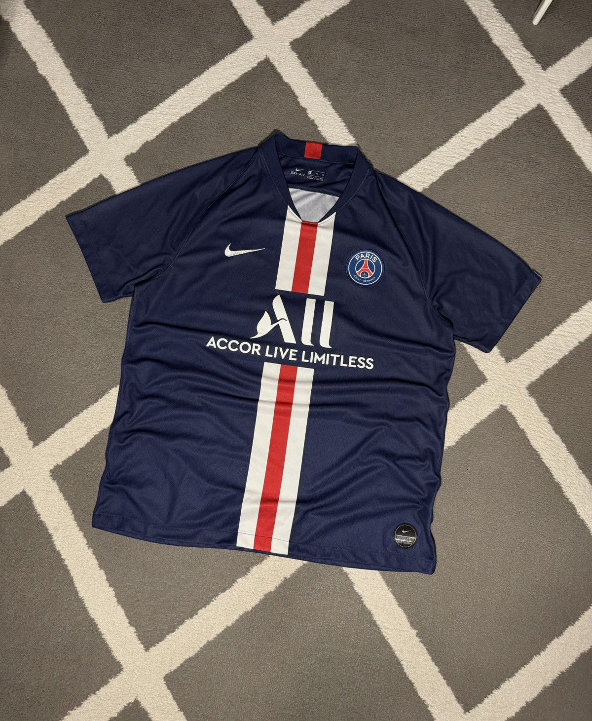 Nike Nike Paris Saint Germain PSG 2019-20 Home Soccer Jersey Tee Size US XL / EU 56 / 4 - 3 Thumbnail
