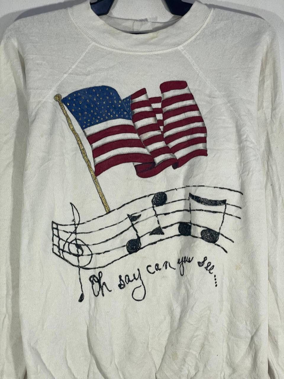 Other Vintage 90s america oh say you can see sweatshirt size L Size US L / EU 52-54 / 3 - 4 Thumbnail