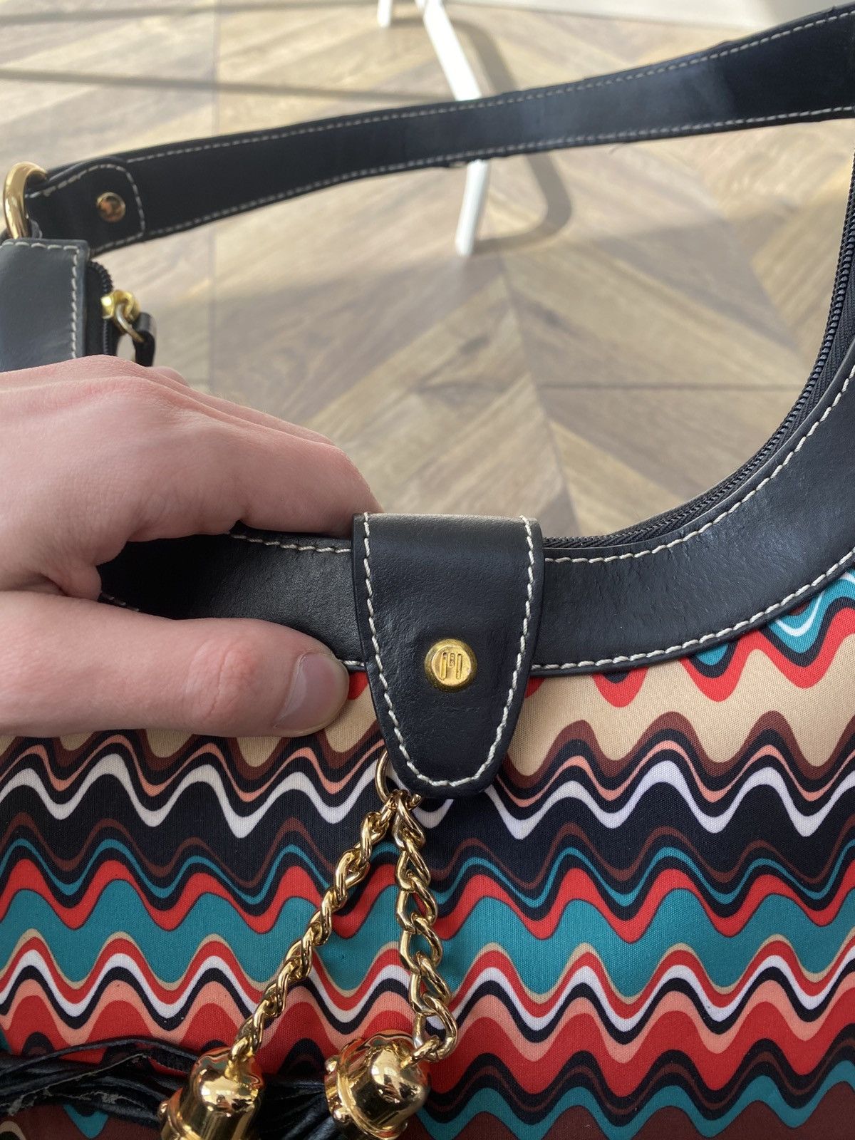 Missoni Vintage Missoni HALF-MOON PRINTED BAG Size ONE SIZE - 4 Thumbnail