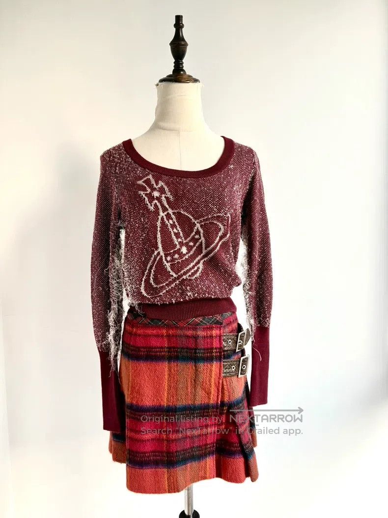 Vivienne Westwood Vivienne Westwood size 1 Sunset Colored Red Orange Plaid Bu Size 27" / US 4 / IT 40 - 1 Thumbnail