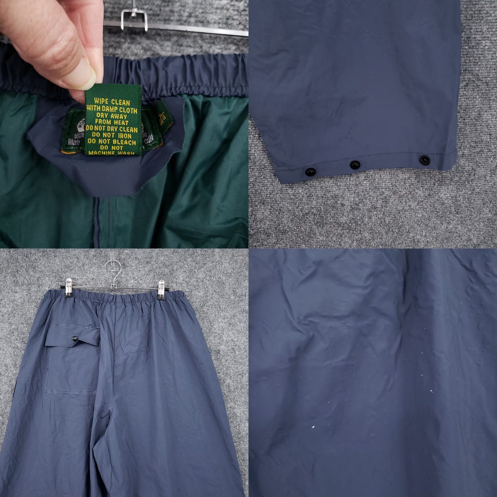 Vintage Cabelas Outdoor Gear Pants Men Large Blue Waterproof Drawstring Hiking Size US 32 / EU 48 - 9 Thumbnail