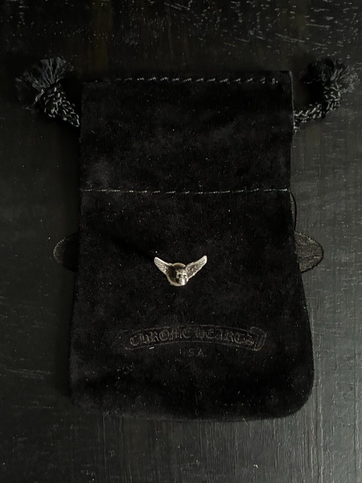 Chrome Hearts Foti Skull 14k Needle Earring Bbbb7 in Silver, Women's — image 3 of 6