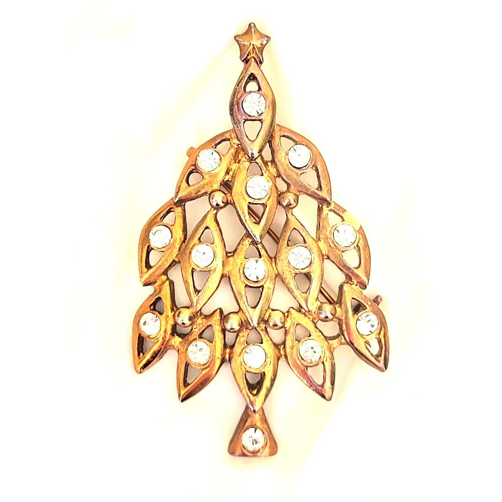 Other Vintage LIA LIANNA Signed Christmas Tree Brooch Holiday Pin Size ONE SIZE - 1 Thumbnail