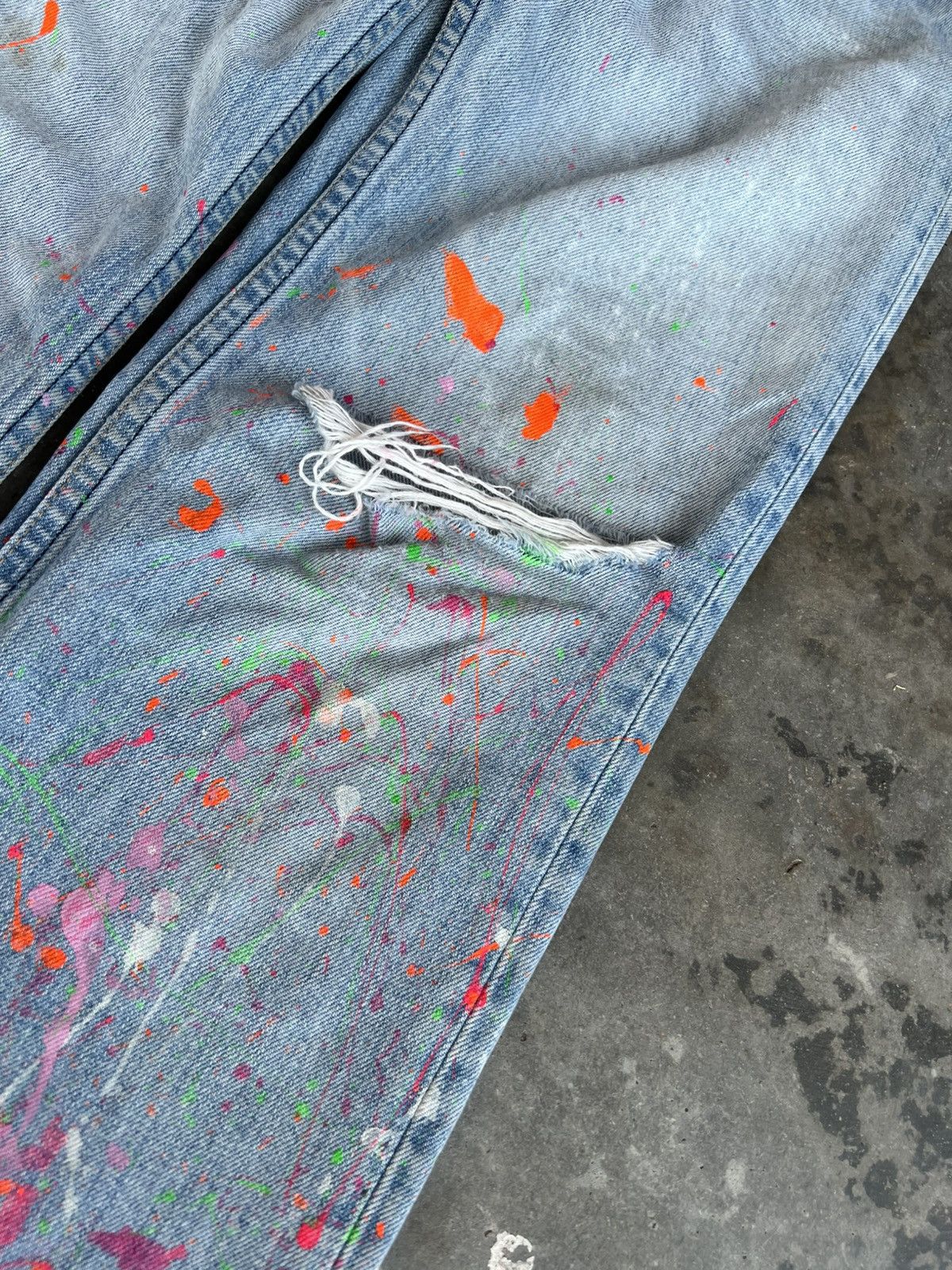 Japanese Brand × Levi's 🌈90’s Levis Painter Distress Jeans Size US 28 / EU 44 - 4 Thumbnail