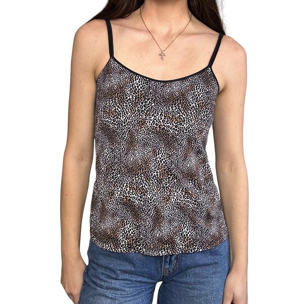 Vintage Leopard Print Cami Top Size S / US 4 / IT 40 - 2 Thumbnail